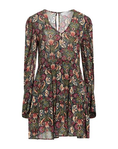 Skills & Genes Woman Mini Dress Green Size 6 Viscose In Green