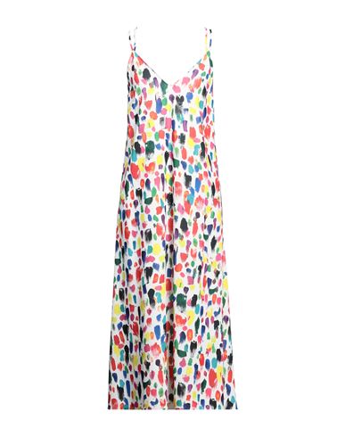 Christopher Kane Woman Midi Dress White Size 8 Recycled Polyester, Polyester In Multi