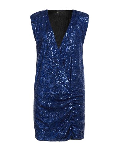 Hanita H Couture Woman Mini Dress Blue Size S Polyester, Elastane In Blue