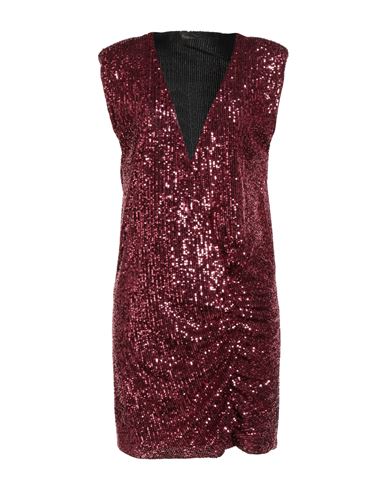 Hanita H Couture Woman Mini Dress Garnet Size S Polyester, Elastane In Red