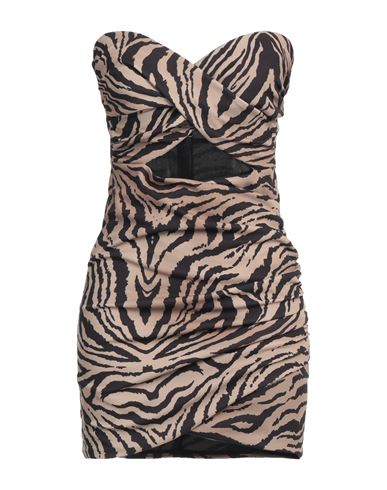 Aniye By Woman Mini Dress Camel Size 6 Polyester, Elastane In Beige