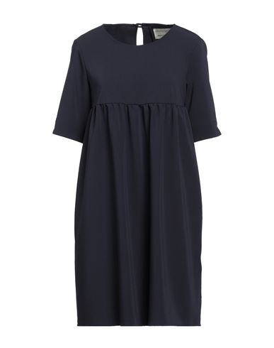 Alessia Santi Woman Mini Dress Midnight Blue Size 6 Polyester, Viscose, Elastane In Blue