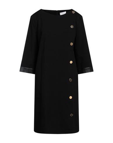 Clips More Woman Midi Dress Black Size 12 Viscose, Polyamide, Elastane In Black