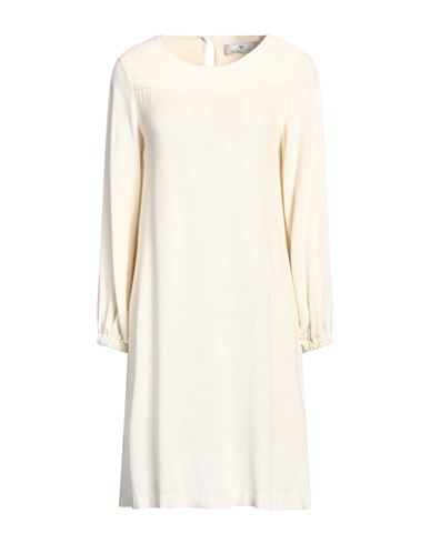 Anna Seravalli Woman Mini Dress Ivory Size 4 Viscose In Neutral