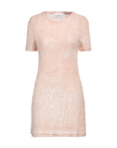 RABANNE RABANNE WOMAN MINI DRESS BLUSH SIZE 6 POLYAMIDE, VISCOSE 