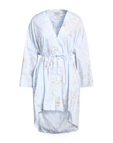 Alessia Santi Woman Mini Dress Sky Blue Size 4 Cotton