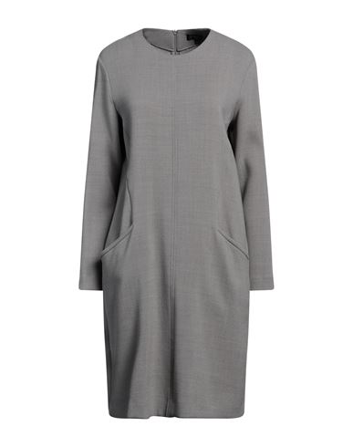 Antonelli Woman Mini Dress Grey Size 10 Virgin Wool, Polyamide, Elastane In Gray