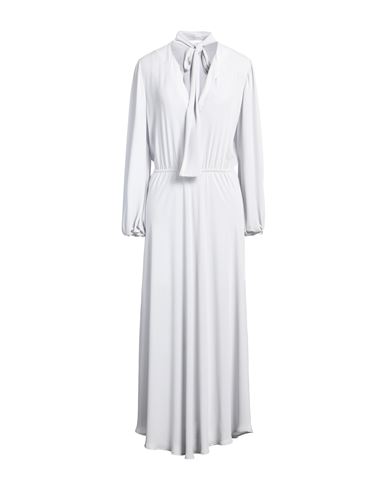 Soallure Woman Maxi Dress Light Grey Size 8 Polyester