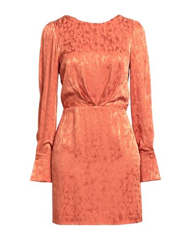 Nenette Woman Mini Dress Rust Size 4 Viscose In Red