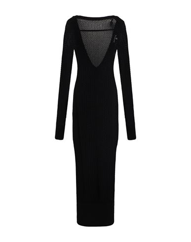 PATRIZIA PEPE PATRIZIA PEPE WOMAN MAXI DRESS BLACK SIZE 1 VISCOSE, POLYAMIDE 