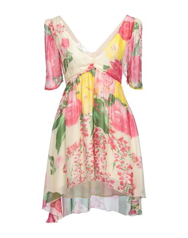 Blugirl Blumarine Woman Mini Dress Fuchsia Size 8 Silk, Viscose In Pink