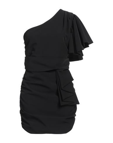 Jijil Woman Mini Dress Black Size 10 Polyester, Elastane