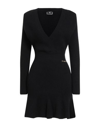 Elisabetta Franchi Woman Mini Dress Black Size 8 Viscose, Polyamide, Polyester In Black