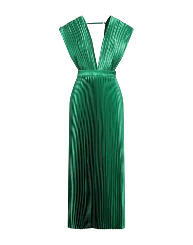 Shop L'idée Woman Woman Midi Dress Emerald Green Size 6 Polyester