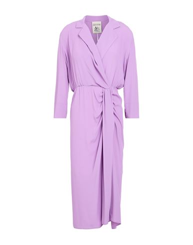 Semicouture Woman Midi Dress Lilac Size 10 Acetate, Silk