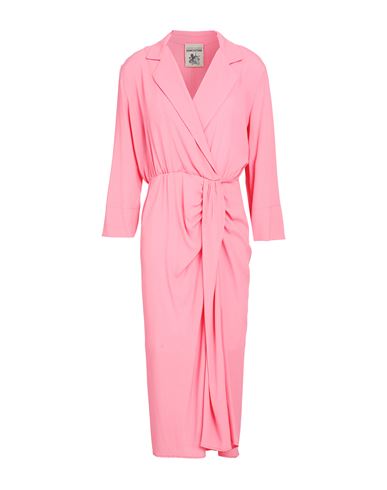Semicouture Woman Midi Dress Pink Size 6 Acetate, Silk