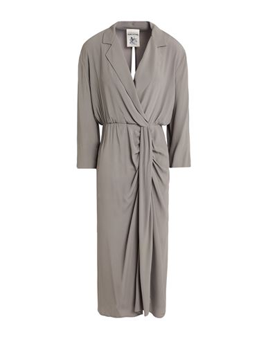 Semicouture Woman Midi Dress Taupe Size 10 Acetate, Silk