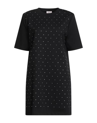 Mariuccia Woman Mini Dress Black Size Xs Viscose, Polyamide, Elastane In Black