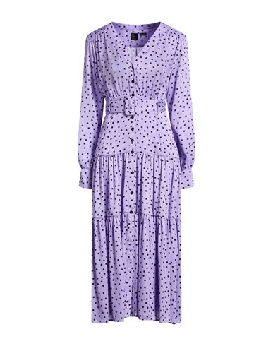 Midi-Kleid Damen Lila 30,32,34,36,38,44,46 Damen