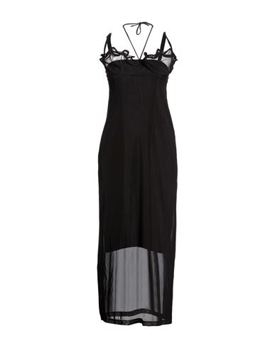 Y/project Woman Midi Dress Black Size M Polyamide, Elastane