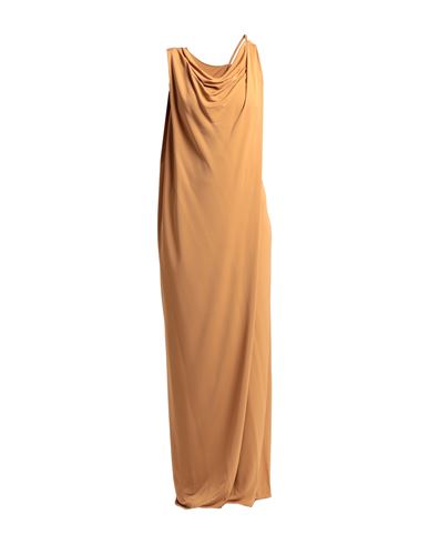 Alberta Ferretti Woman Maxi Dress Camel Size 8 Viscose In Beige