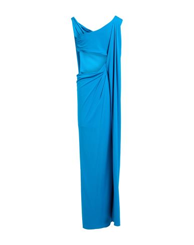 Alberta Ferretti Woman Maxi Dress Azure Size 4 Viscose In Blue