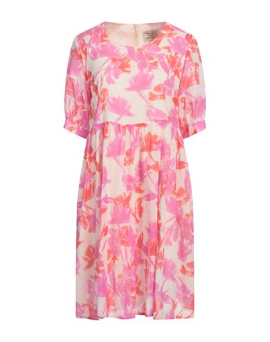 Alessia Santi Woman Mini Dress Fuchsia Size 6 Cotton In Pink