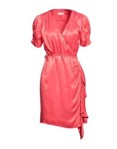 Liu •jo Woman Mini Dress Tomato Red Size 8 Viscose In Tomato Red