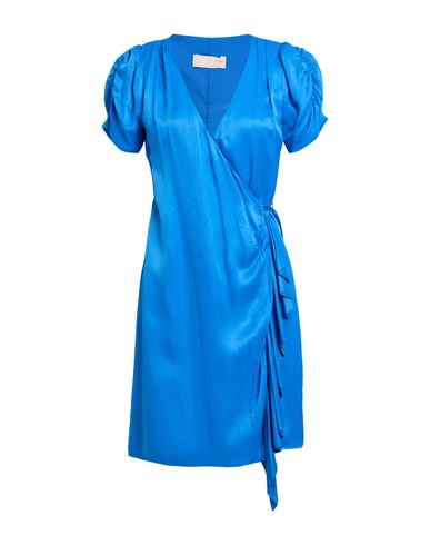 Liu •jo Woman Mini Dress Blue Size 8 Viscose In Blue