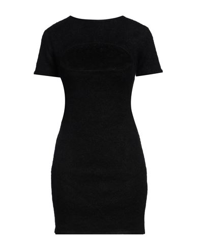 DSQUARED2 DSQUARED2 WOMAN MINI DRESS BLACK SIZE L MOHAIR WOOL, POLYAMIDE, WOOL 
