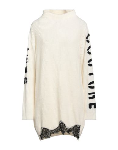 Semicouture Woman Mini Dress Ivory Size M Wool, Polyamide In Neutral