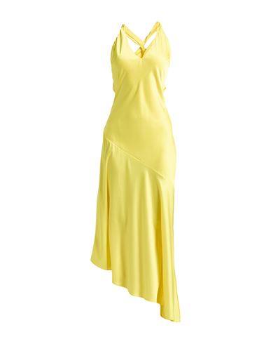 Vicolo Woman Maxi Dress Yellow Size M Polyester, Elastane In Yellow
