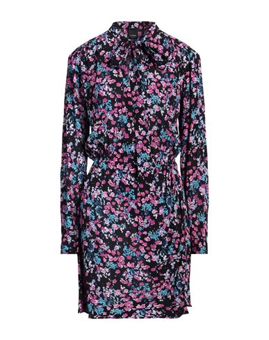 Pinko Woman Mini Dress Black Size 10 Viscose In Black