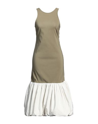 Midi-Kleid Damen Militärgrün 34 Damen