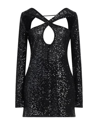 Pinko Uniqueness Woman Mini Dress Black Size M Polyamide, Elastane In Black