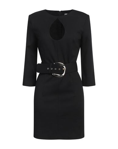 Simona Corsellini Woman Mini Dress Black Size 8 Viscose, Polyamide, Elastane In Black