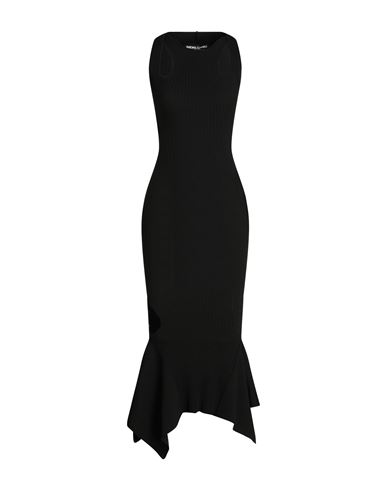 Andreädamo Andreādamo Woman Maxi Dress Black Size S Viscose, Polyester, Polyamide, Elastane In Black