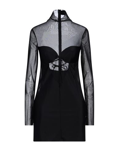 Pinko Woman Mini Dress Black Size M Polyamide, Elastane
