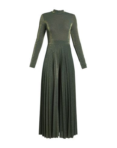Kaos Woman Jumpsuit Military Green Size 8 Polyester, Viscose, Polyamide, Metallic Polyester, Elastan In Green