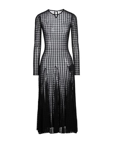 Ami Alexandre Mattiussi Woman Midi Dress Black Size S Polyamide, Elastane In Black