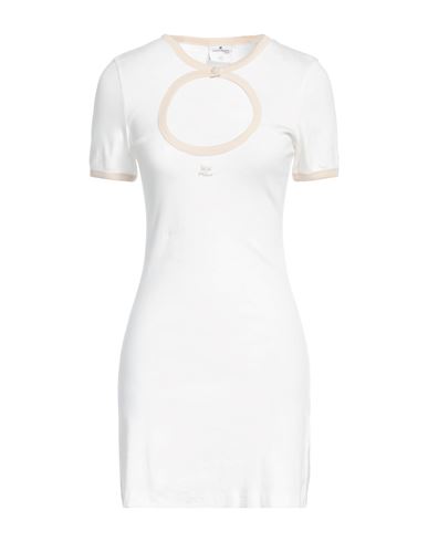 Courrèges Courreges Woman Mini Dress White Size S Cotton