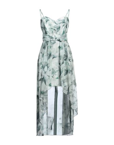 Rinascimento Woman Midi Dress Light Green Size S Polyester, Elastane In Green