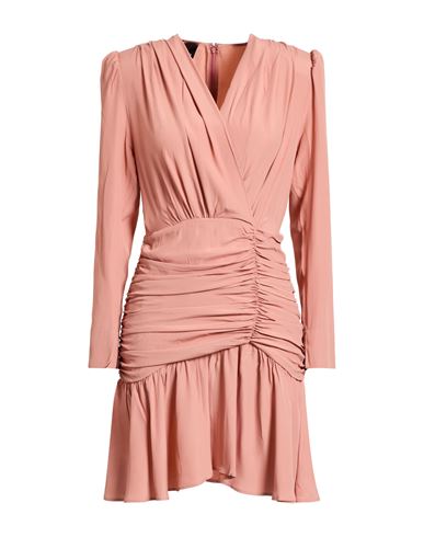 Pinko Woman Mini Dress Antique Rose Size 4 Silk In Pink