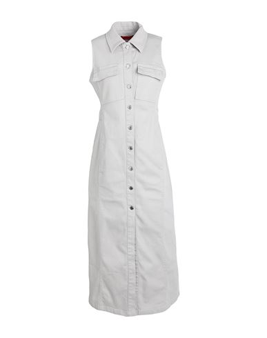 Vestido midi Mujer Gris perla 40 Mujer
