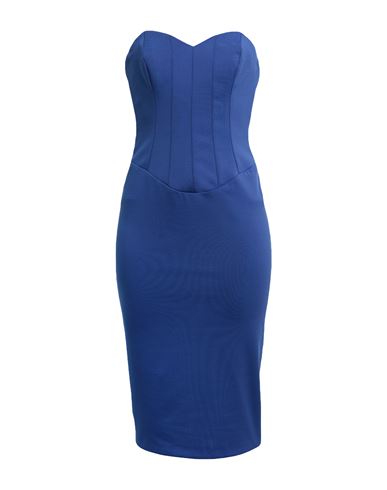 Silence Limited Woman Midi Dress Bright Blue Size Xl Pes - Polyethersulfone, Elastane