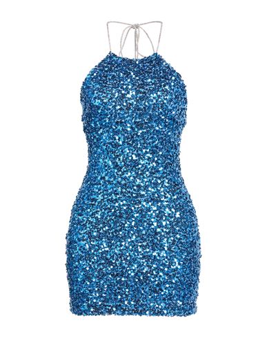 Aniye By Woman Mini Dress Azure Size 2 Polyester, Elastane In Blue
