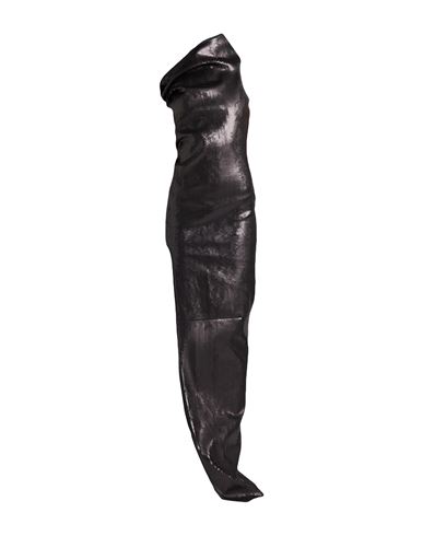 Rick Owens Woman Maxi Dress Black Size 6 Cotton, Elastomultiester, Rubber In Black
