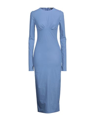 Alessandro Vigilante Woman Midi Dress Pastel Blue Size 4 Viscose, Elastane