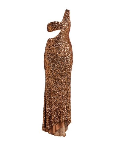 Aniye By Woman Maxi Dress Bronze Size 8 Polyester, Elastane
