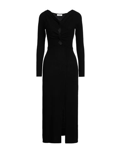 Midi-Kleid Damen Schwarz 32,34,36,38,40 Damen
